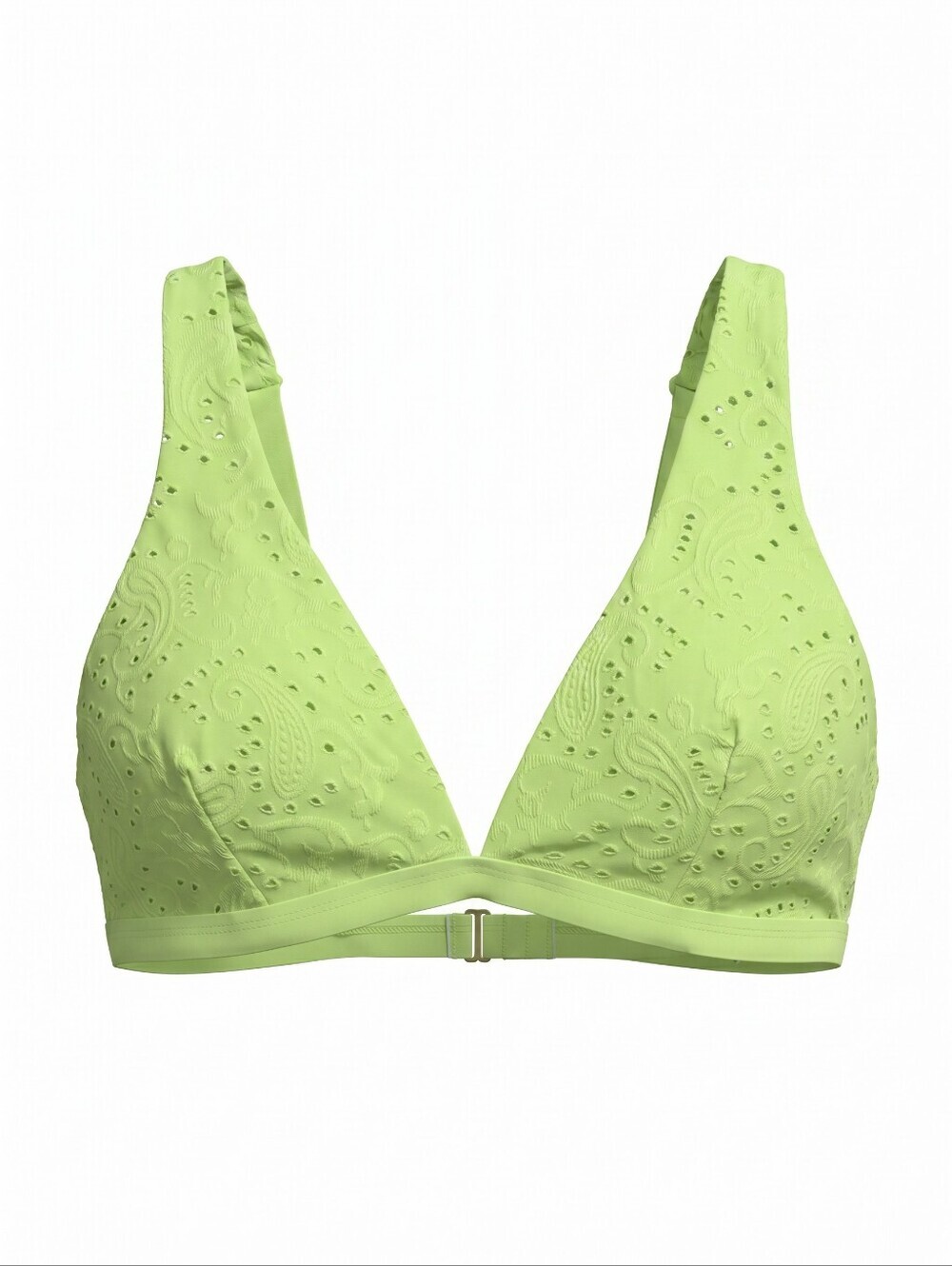 Freshwater Swim Bikini Lace-Trim Lime Green Ruffles Feminine Lace Beach Vacay
